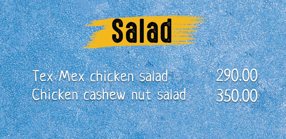 Sabroso Live Menu Salad