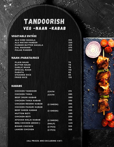 Tandoorish Veg - Naan - Kabab